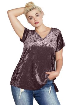 Plus Size Brown Shirts