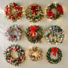 Pre-Lit Poinsettia Wreath image number null