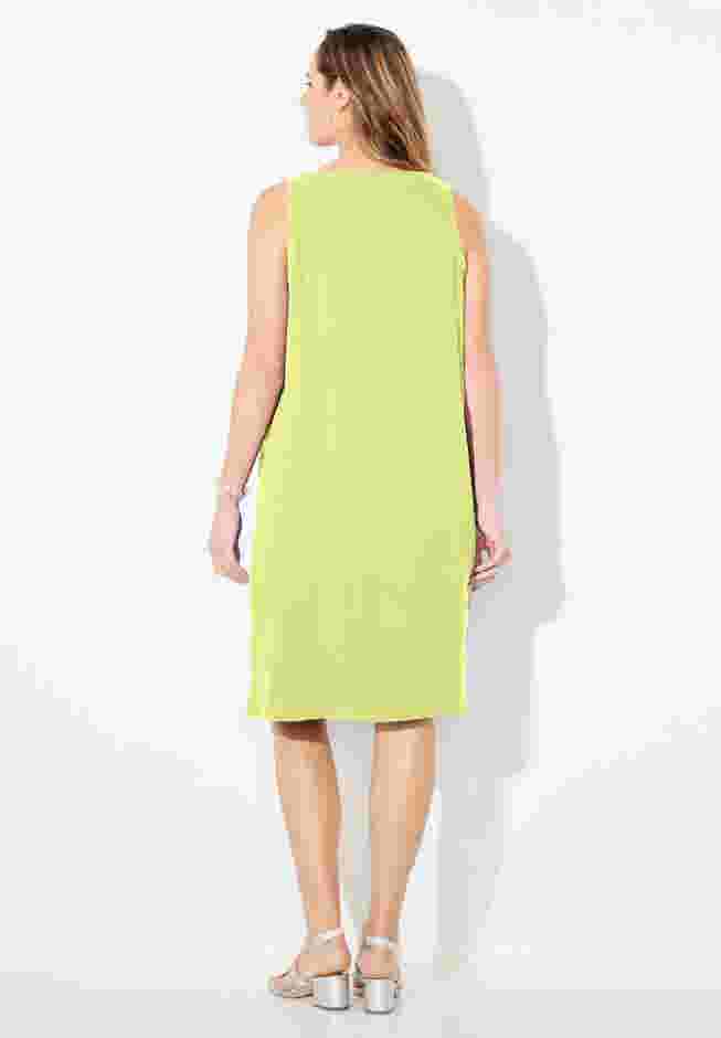 AnyWear Pucker Cotton Shirt Dress image number 1