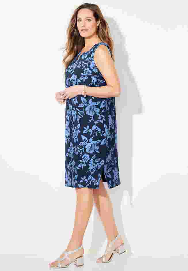 AnyWear Pucker Cotton Shirt Dress image number 2