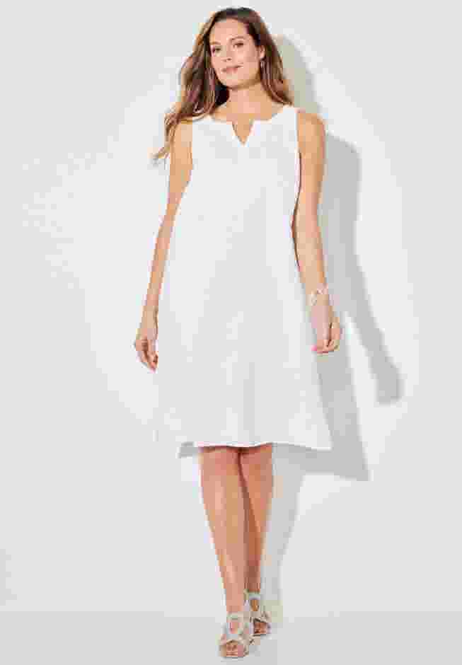 AnyWear Pucker Cotton Shirt Dress image number 0