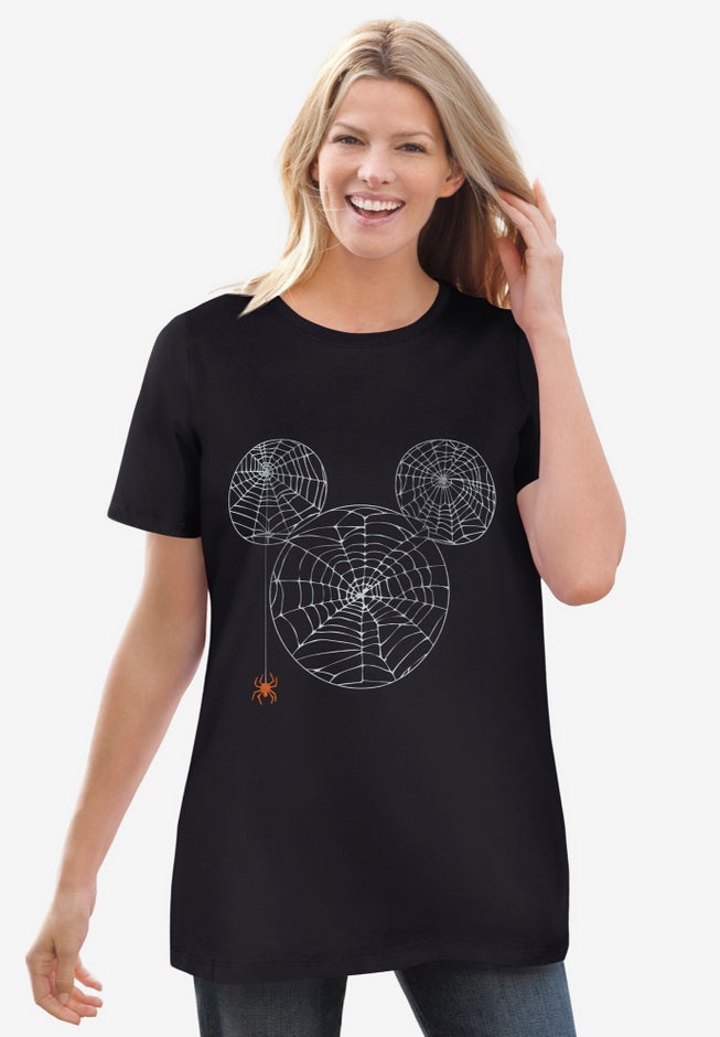 Disney Short Sleeve Crew Tee Black Halloween Mickey image number 0