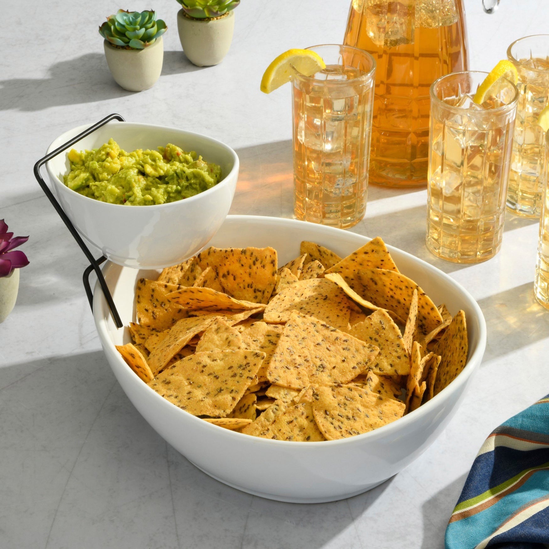 Gracious Dining 2-Tier Chip and Dip Serving Set image number 0