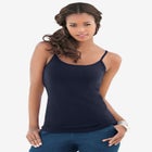 Plus Size Cami with Built-In Bra and Adjustable Straps image number null