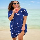 Perfect Short-Sleeve Crewneck Tee Dress image number null