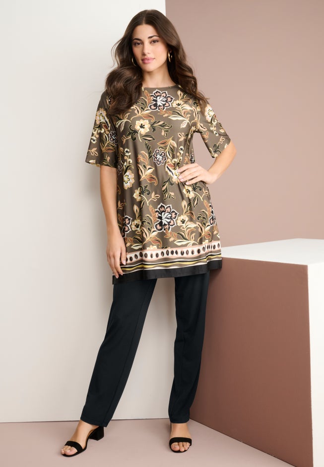 Ultrasmooth&reg; Fabric Straight-Leg Pant image number 2