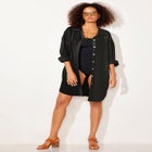 Essential Go-Anywhere Oversized Beach Shirt Cover Up image number 6