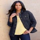 Plus Size Boyfriend Stretch Denim Jacket image number null