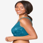 Comfort Choice&reg; Zip-Front Lace Lounge Bra image number null
