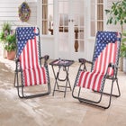3-Pc. Americana Zero Gravity Chair and Table Set image number 0