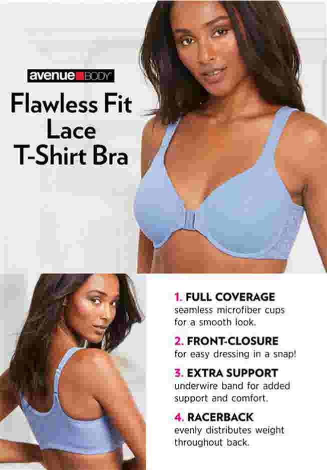 Avenue Body Lace T-Shirt Bra image number 3
