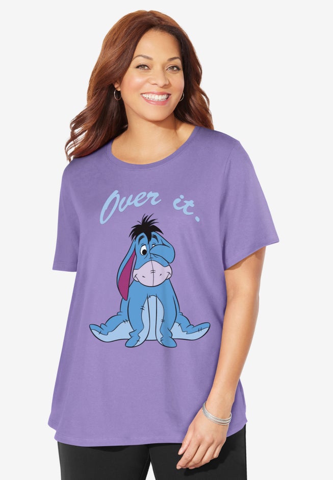 Purple Eeyore Crewneck Tee image number 0