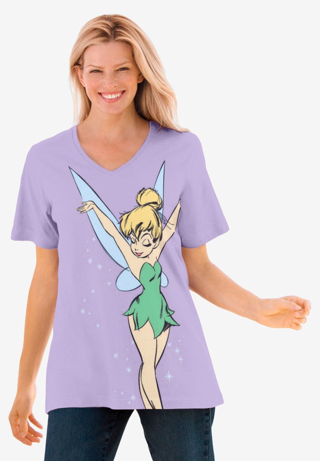 Lavender Tinkerbell V-Neck Tee image number null