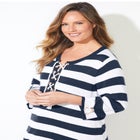Liz&Me&reg; Corded Lace-Up Pullover image number null