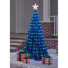 6ft. Outdoor Pre-lit Pop-Up Christmas Tree image number null