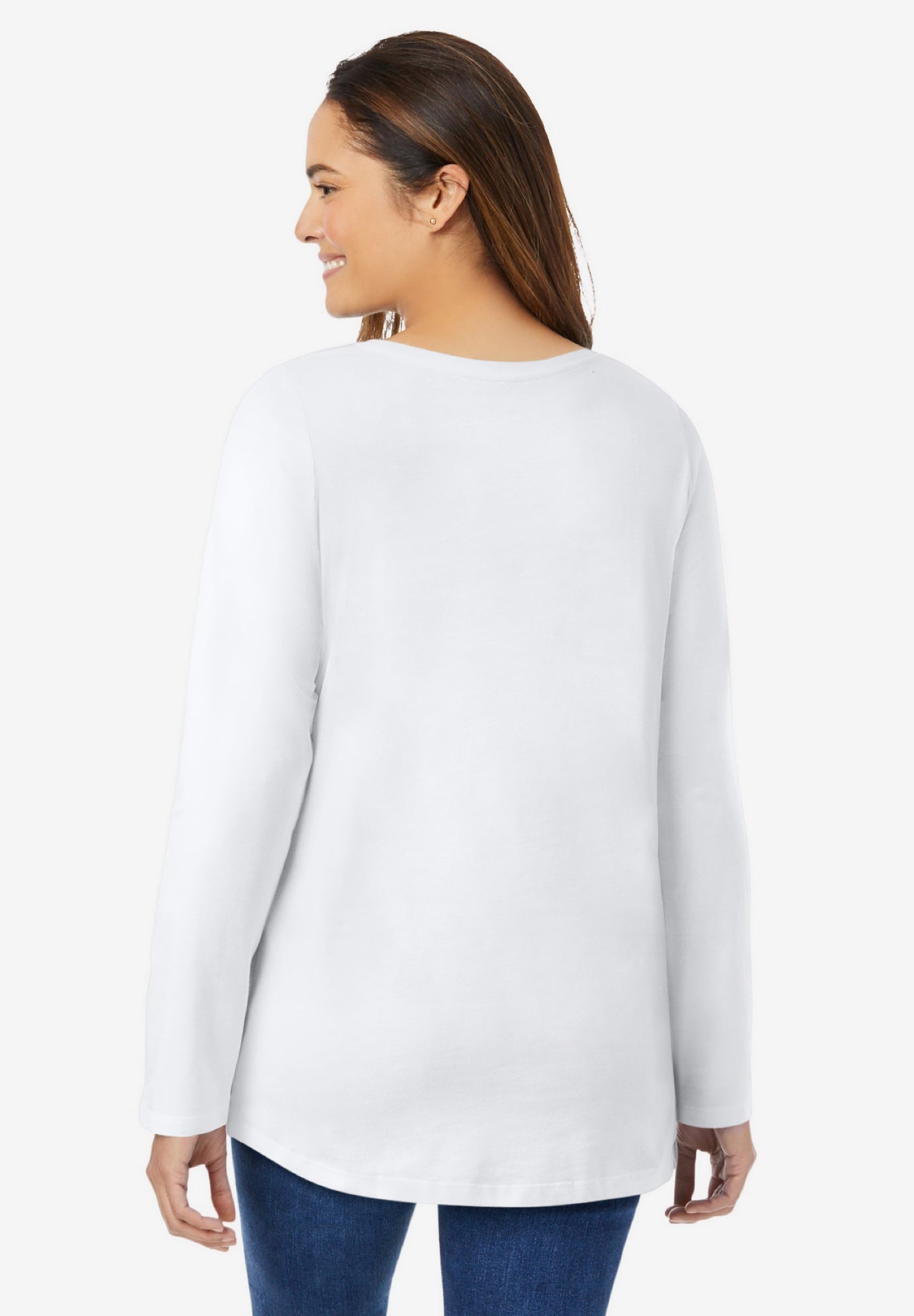 Perfect Long-Sleeve V-Neck Tee image number 1