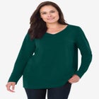 Perfect Long-Sleeve V-Neck Tee image number 0