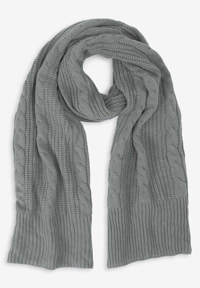 Cable Knit Scarf image number null