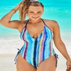Halter Adjustable One Piece Swimsuit image number null