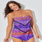 Longer Length Scarf Bandeau Tankini Top image number null