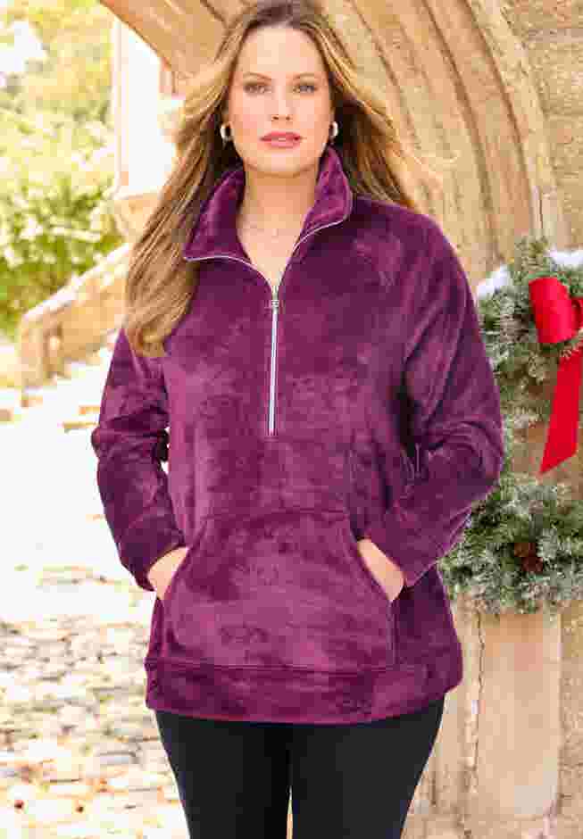 Ultimate Plush Half-Zip Pullover image number 0