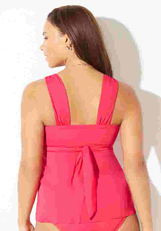 Sweetheart Wrap Tankini Top image number 1