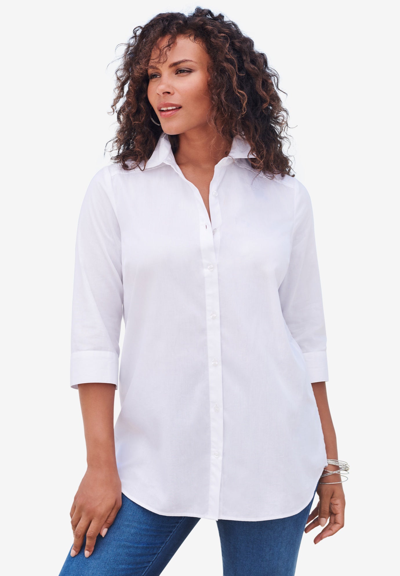 Three Quarter Sleeve Kate Big Shirt image number 0