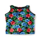 Longer-Length High-neck Racerback Tankini Top image number null