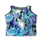 Longer-Length High-Neck Racerback Tankini Top image number null