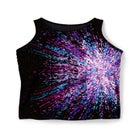 Longer-Length High-Neck Racerback Tankini Top image number null