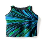 Longer-Length High-Neck Racerback Tankini Top image number null