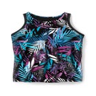 Longer-Length High-Neck Racerback Tankini Top image number null