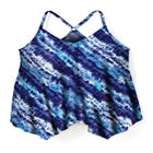 Longer-Length Mesh Tankini Top image number null