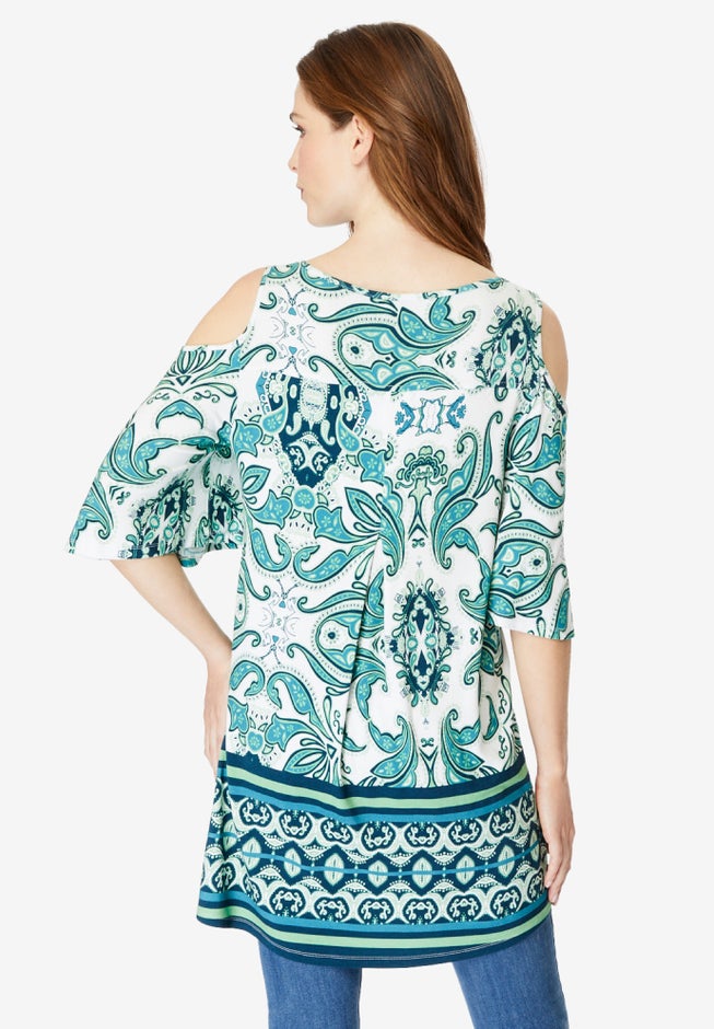Cold Shoulder Ultra Drape Tunic image number 1
