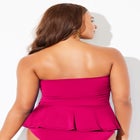 Underwire Shirred Ring Bandeau Tankini Top image number 6