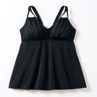 Loop-Strap V-Neck Tummy Control Two-Piece Swim Dress image number null