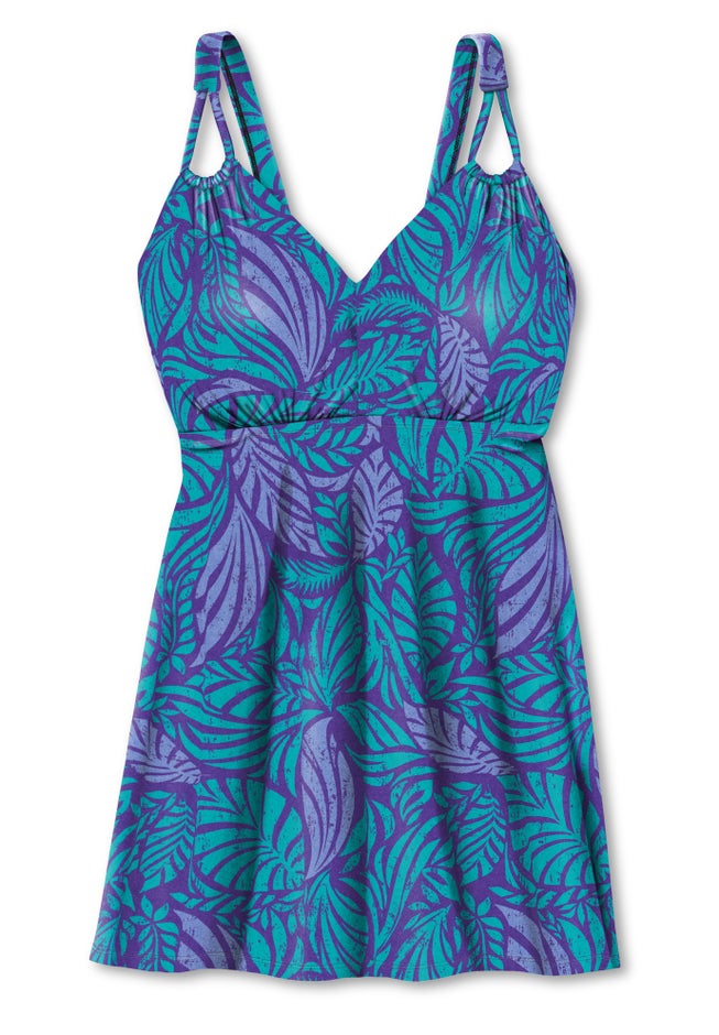 Loop Strap Two-Piece Swim Dress image number 3