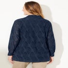 Eyelet Buttonfront Blouse image number null