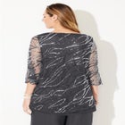 Sequin Chiffon Duet Blouse image number null