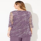 Sequin Chiffon Duet Blouse image number null