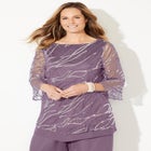 Sequin Chiffon Duet Blouse image number null