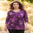 Suprema&reg; 3/4 Sleeve V-Neck Tee image number 0