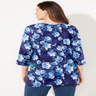 Suprema&reg; 3/4 Sleeve V-Neck Tee image number null
