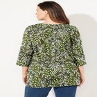 Suprema&reg; 3/4 Sleeve V-Neck Tee image number null