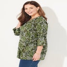 Suprema&reg; 3/4 Sleeve V-Neck Tee image number null