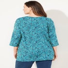 Suprema&reg; 3/4 Sleeve V-Neck Tee image number null