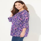 Suprema&reg; 3/4 Sleeve V-Neck Tee image number null