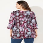 Suprema&reg; 3/4 Sleeve V-Neck Tee image number null