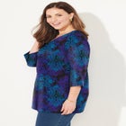 Suprema&reg; 3/4 Sleeve V-Neck Tee image number null