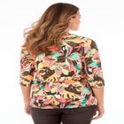 Suprema&reg; 3/4 Sleeve V-Neck Tee image number null